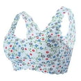 thumbnail image 1 of Full Coverage Bras for Women Plus-Size Print Unblemished With Ice Silk Floral Underwear Bra, 1 of 7