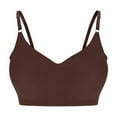 thumbnail image 1 of Full Coverage Bras for Women Plus Size Wireless Adjsutable Strap Comfortable Breathable Seamless Bra Wirefree (S, Coffee), 1 of 3