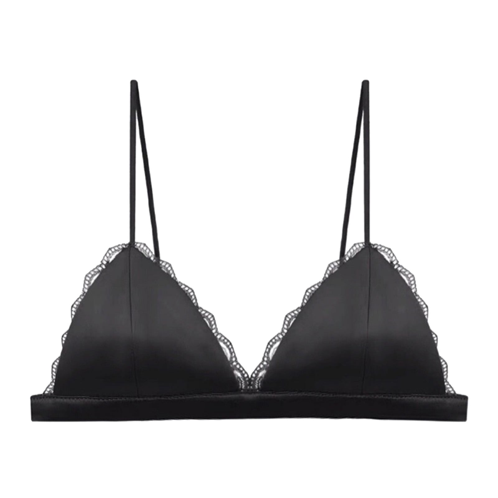 silk triangle bralette