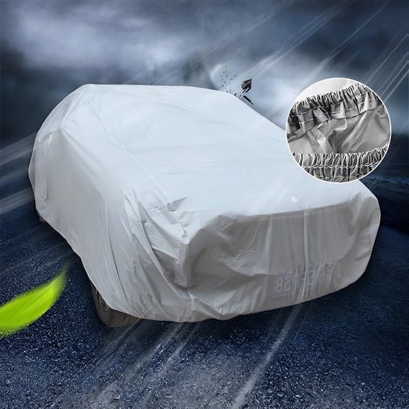 Full-Coverage Car Cover, Single Layer, Sun-Protective, Dust-Proof, And Waterproof, Suitable For All Weather Conditions, Indoor And Outdoor Use - Size S
