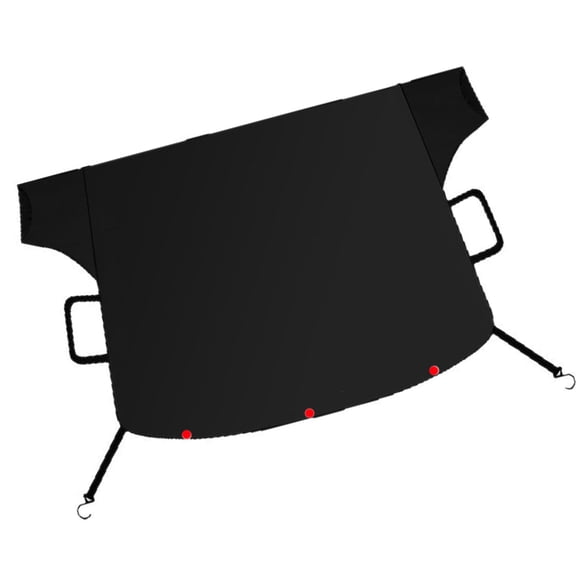 Full Coverage Car Windshield Snow Guards Cover Featuring Attachment for All Climates Protective Easy Installation
