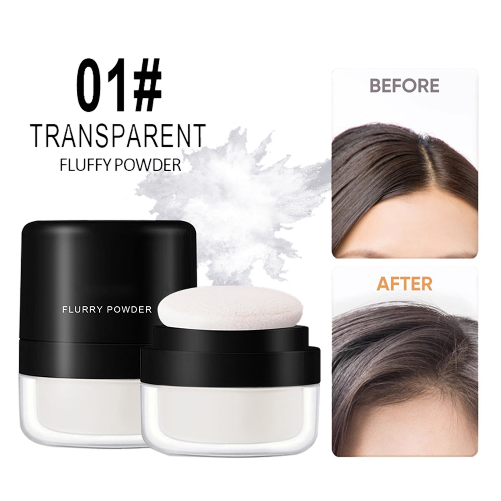 Full Coverage Loose Powder Translucent Long Lasting Foundation Instantly Hairline Gray Hair 2861