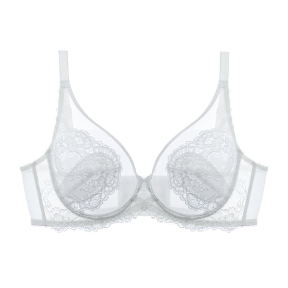 Full Coverage Minimizer Bra for Women, Underwire Support Anti Sagging Bras, Side Support Full Cup Unlined Bra for Large Bust, Daily Wear