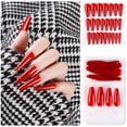 thumbnail image 1 of Full Coverage Nails for Ladies and Girls - 24 Long Set with for Enhanced Glamour, 1 of 8