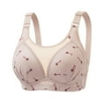 thumbnail image 1 of Full Coverage Printed Bra for Women Wireless Plus Size Supportive Comfortable Maternity Sleep Bra, 1 of 2