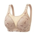 thumbnail image 1 of Full Coverage Printed Bra for Women Wireless Plus Size Supportive Comfortable Maternity Sleep Bra, 1 of 2
