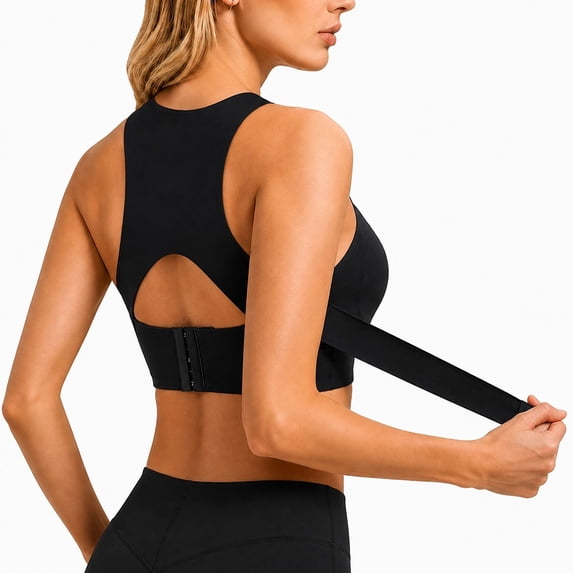 Full Coverage Push Up Posture Support Bralettes for Older Women, Front Closure Crossback Wireless Seamless Plus Size Jelly Bra, No Underwire Breathable T Shirt Bra, Back Support Anti Sagging
