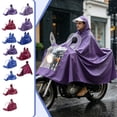 thumbnail image 1 of Full-Coverage Riding Rain Poncho with Clear Front Visor – Waterproof, Wind-Resistant & Non-Flapping Design for Motorbike, Scooter & E-Bike Riders, 1 of 1