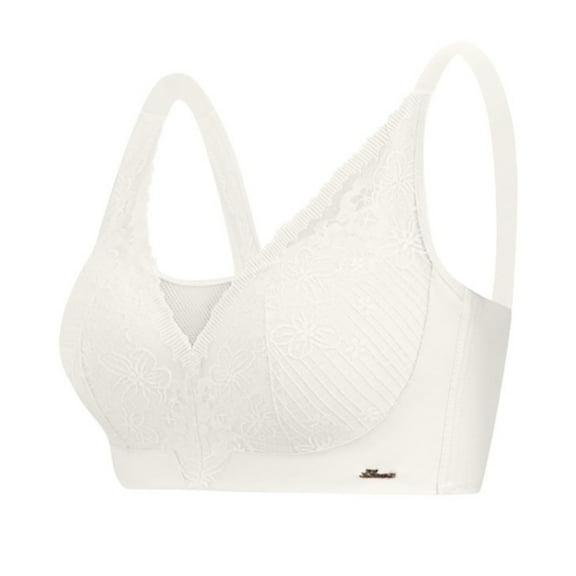 Full Coverage Support Bra for Large Bust Women Adjustable Straps Comfortable Wireless Plus Size Underwear