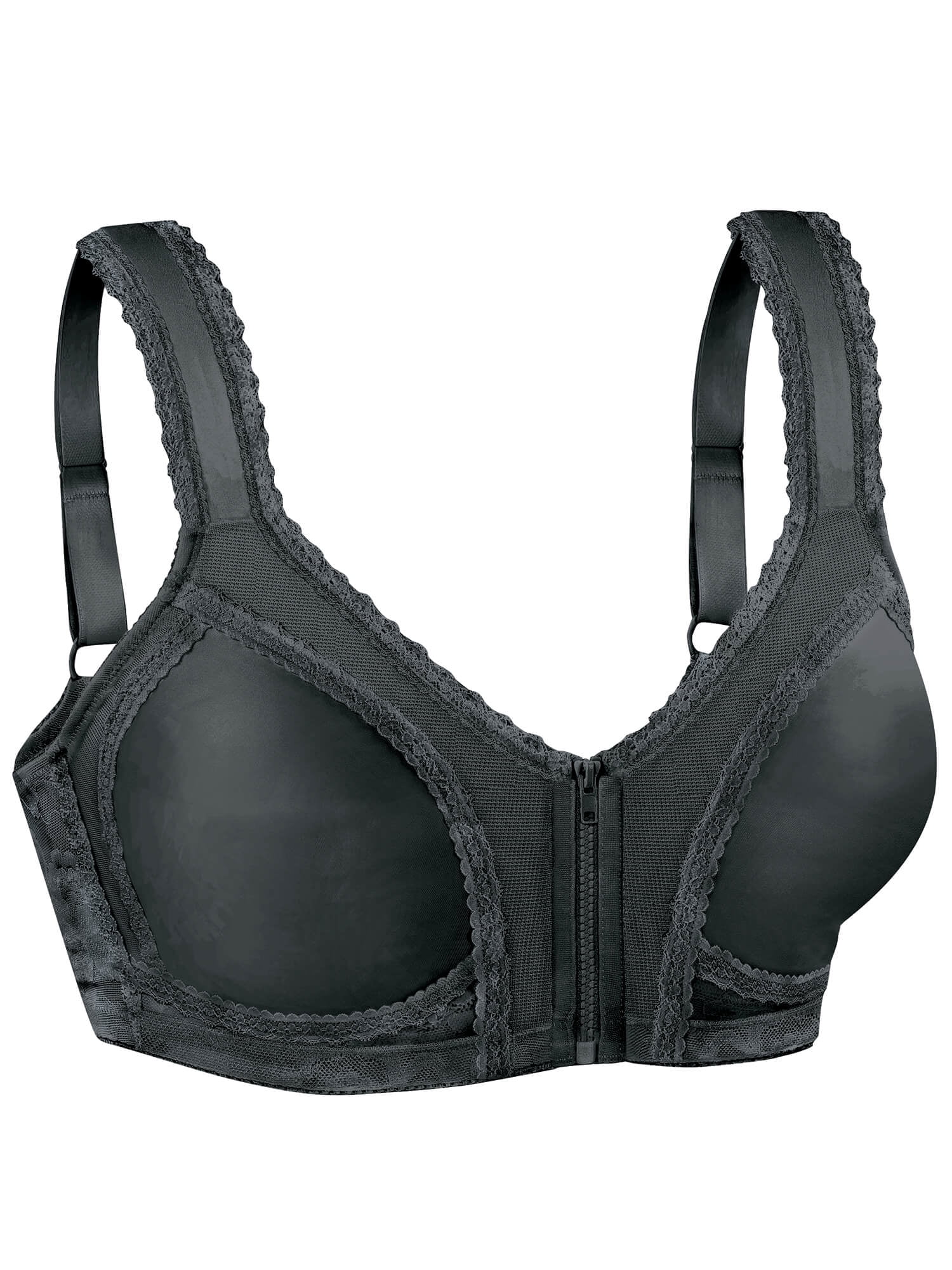 Full Coverage Ultimate Bra, Black, Large - Walmart.com
