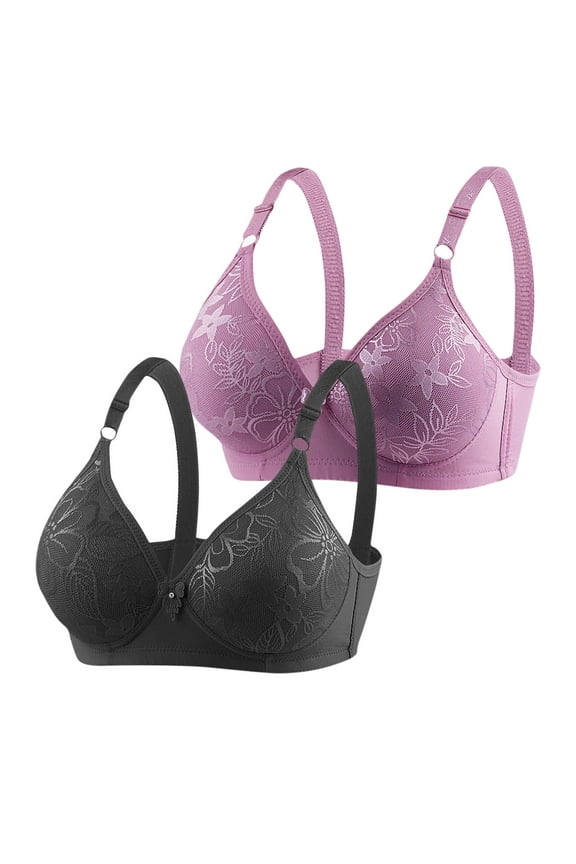 Full-Coverage Underwire Bra Women Convertible Bra Feature V-Neck Nursing Bra Style W-415 Hook and Eye Closure Full-Coverage Bra Black L