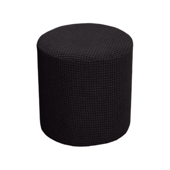 Full Coverage Waterproof Round Stool Cover Stretch Ottoman Slipcover for Vanity Chair and Dressing Room, Practical Gift for Home Protection and Style Upgrade with Washable Fabric