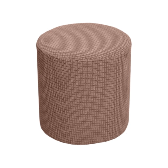 Full Coverage Waterproof Round Stool Cover Stretch Ottoman Slipcover for Vanity Chair and Dressing Room, Practical Gift for Home Protection and Style Upgrade with Washable Fabric
