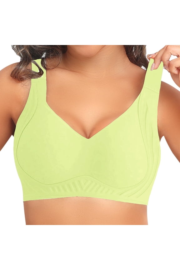 Full Coverage Wireless Bra Full Coverage Back Bra Wide Band Back Bra Standard Back Bra Full Support Bras for Women Plus Size Bra