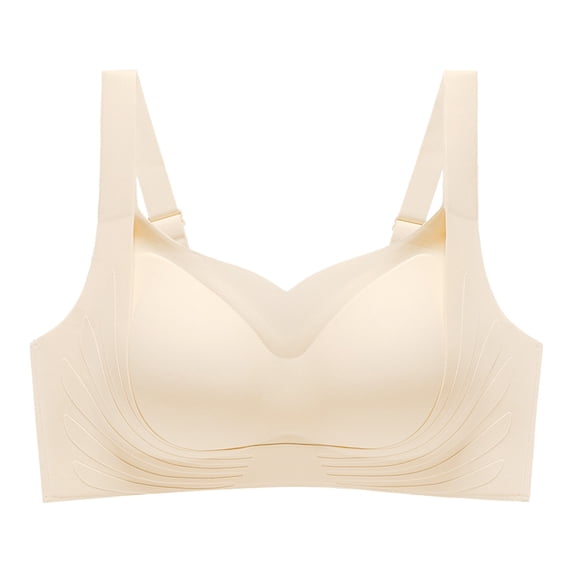 Full Coverage Wireless Bra Plain Back Closure Bra Posture Support Bra Full Support Bras for Women Full Coverage Bra for Women Bras for Older Women