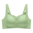 thumbnail image 1 of Full Coverage Wireless Bra Plus Size Full Coverage Bra Stretchy Relaxed Fit Bra Plus Size Bra Regular Back Bra Wide Band Back Bra Soft Back Closure Bra, 1 of 4