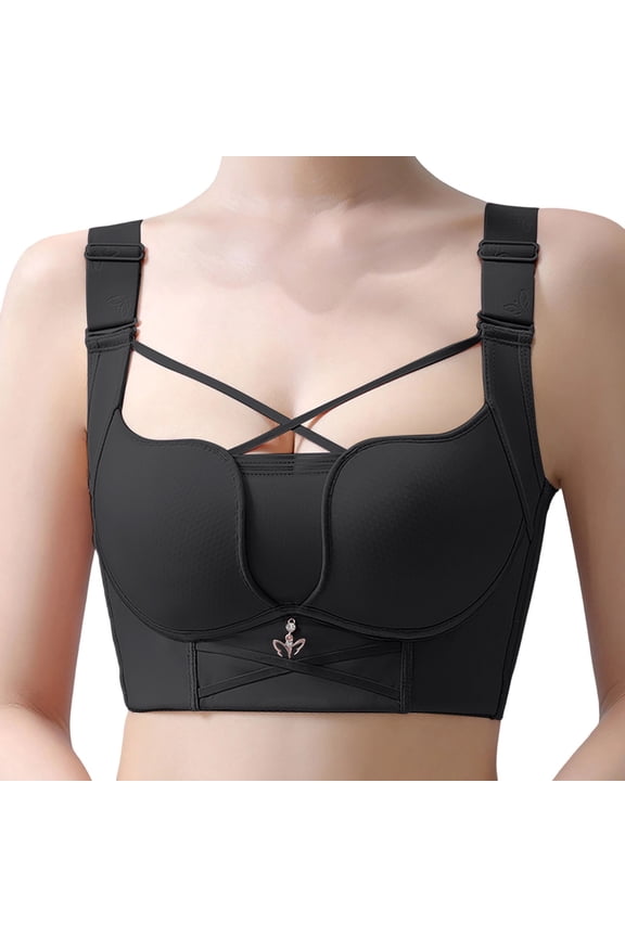 Full Coverage Wireless Bra Plus Size Shapewear With Side Support And Lift For Women
