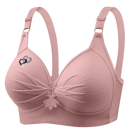 Full Coverage Wireless Bras for Women Seamless Push Up Padded Bralette Comfortable Everyday Bra no Underwire Plus Size