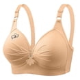 thumbnail image 1 of Full Coverage Wireless Bras for Women Seamless Push Up Padded Bralette Comfortable Everyday Bra no Underwire Plus Size, 1 of 4