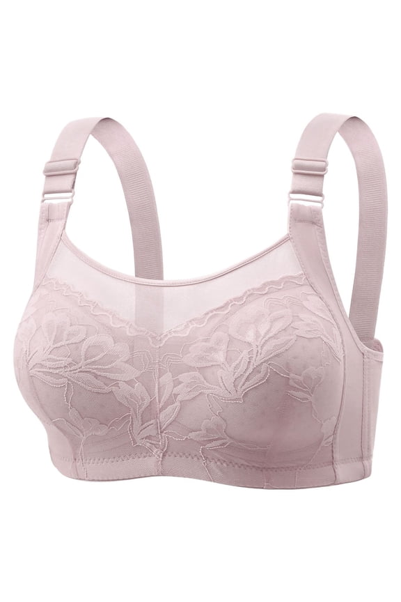 Full Coverage Wireless T Shirt Bra Delivering All Day Comfort And Superior Support For Busy, 36, Light Pink