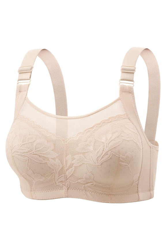 Full Coverage Wireless T Shirt Bra Delivering All Day Comfort And Superior Support For Busy, 40, Beige