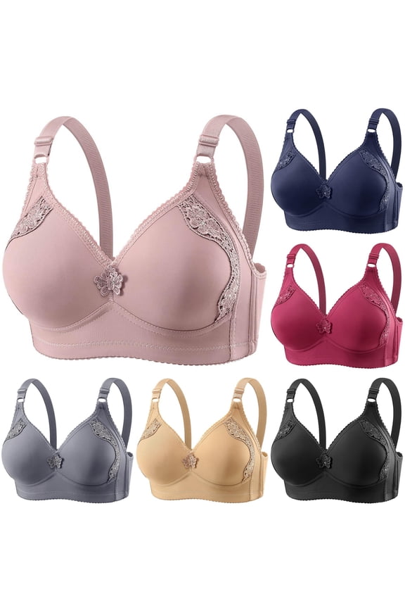 Full Coverage Wireless T Shirt Bra Seamless Underwear For Large Bust Superior Support And Comfort All Day, 42, Pink