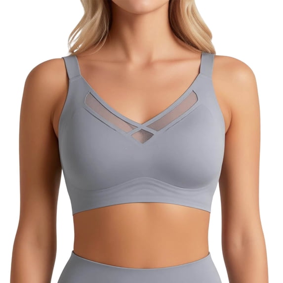 Full Coverage Wireless T-Shirt Bra Superior Support Comfort Seamless Underwear For Large Bust Women