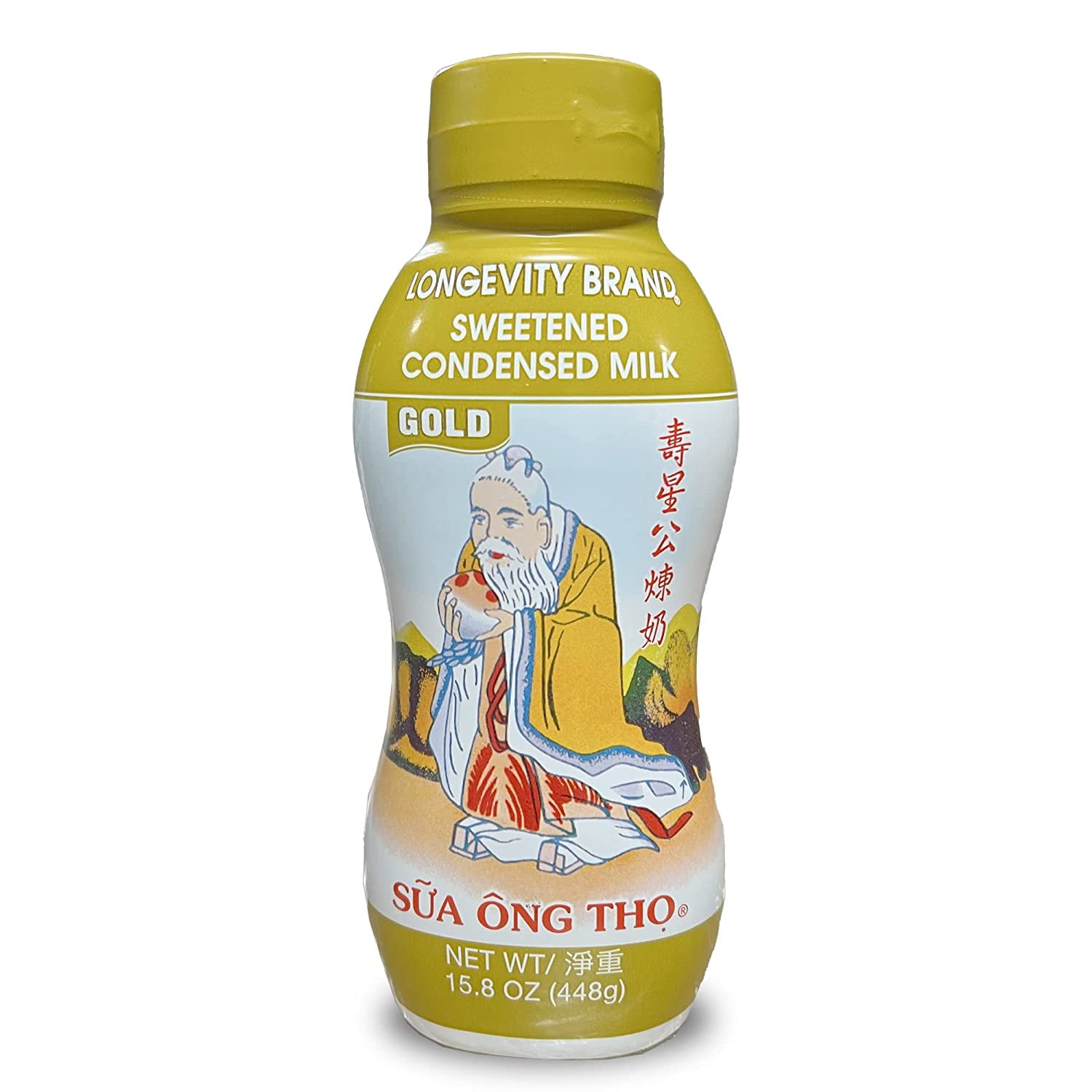 Full Cream Sweetened Condensed Milk Squeeze Bottle 15.8oz（Pack of 6