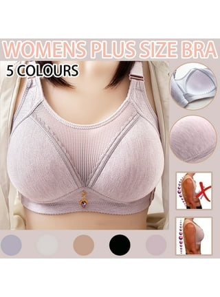 Front Fastening Bras for Women Clearance Push Up No Underwire Plus Size Bra  Front Closure Wireless Sexy Bras Full Coverage Large Breasts Bra High  Support Lace Underwear 