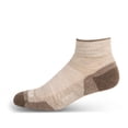thumbnail image 1 of USA Made - Ankle Socks - Micro Weight Full Cushion - Trail Running Socks - Merino Wool - Mountain Heritage - Oatmeal - X-Large, 1 of 3