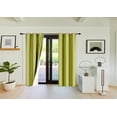 thumbnail image 1 of Full Darkening Blackout Heat And Light Bloking Window Curtain Treatment 2 Panels Lime Color , 84" Lenght, 1 of 3
