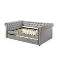 thumbnail image 1 of Full Daybed with Chesterfield Style and Button Tufting, Gray, 1 of 5
