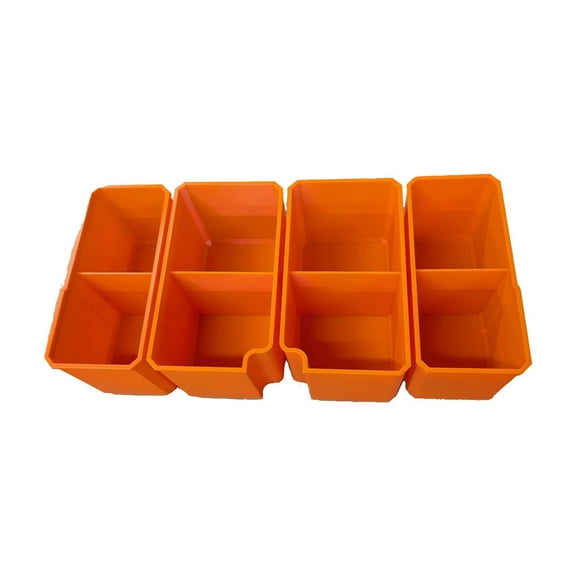 Full-Depth Bin Set for Milwaukee Deep Packout 48-22-8432, Made in the USA, Multiple Colors Available ORANGE