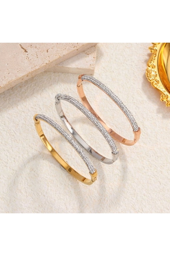 Full Diamond Light Luxury Starry Titanium Steel Bracelet