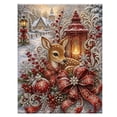 thumbnail image 1 of Full Drill Pearl Diamond Art Kit, 12X8 in Christmas Canvas, Festive Holiday Room Decor and Unique Gift Idea for Adults, 1 of 7