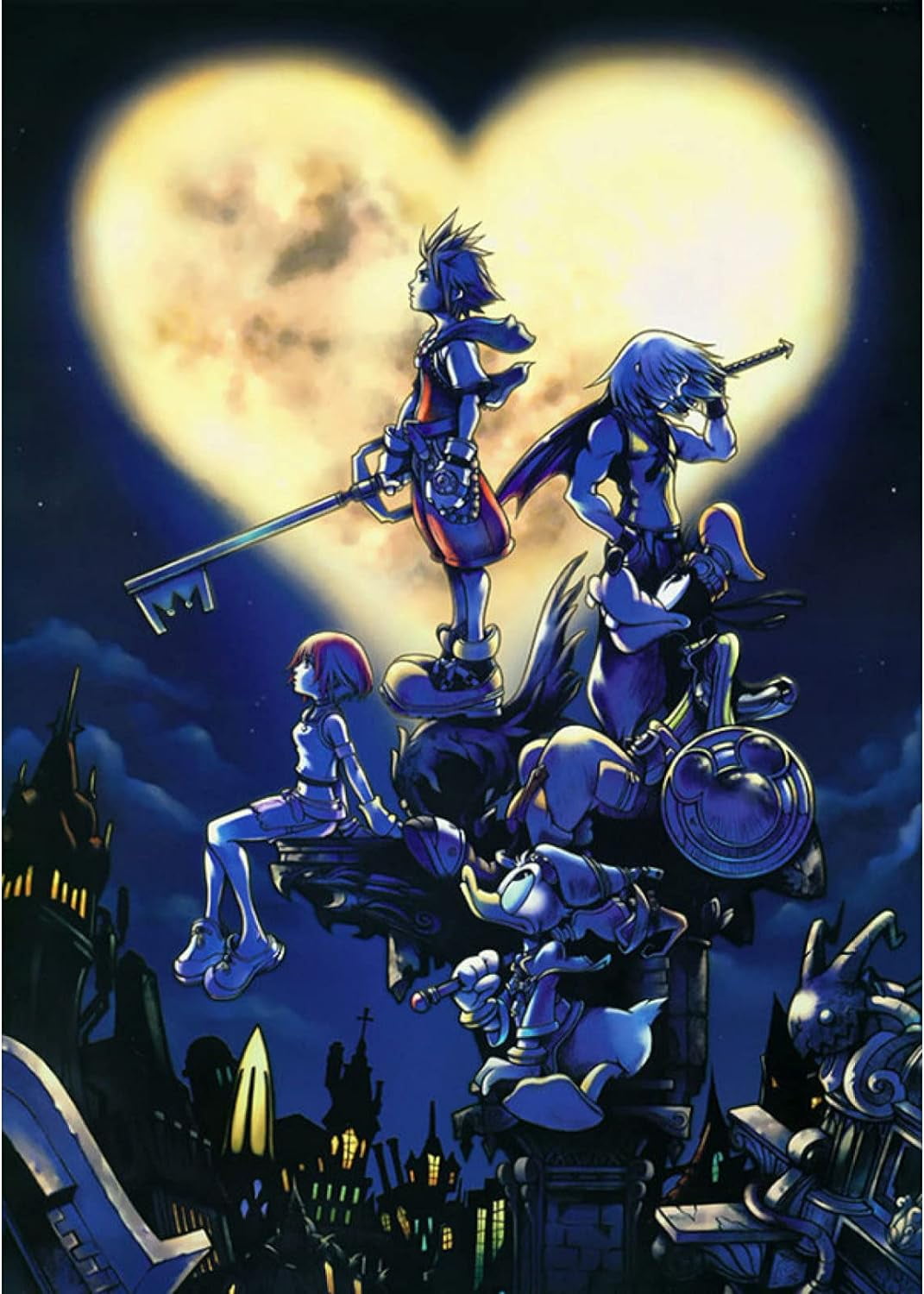 Full Drill Square Kingdom Hearts Diamond Painting Kits for Adults - 5D DIY Cross Stitch Rhinestone Mosaic Home Wall Decor