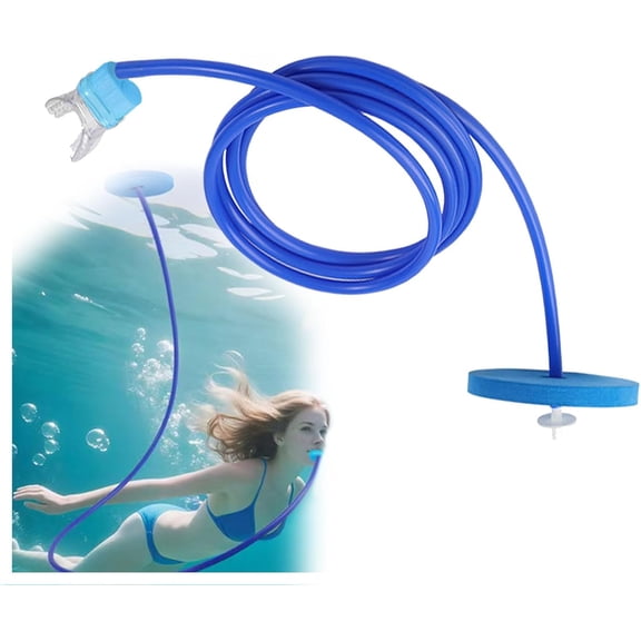 Full Dry Snorkel with Float, Long Breathing Tube for Diving Swimming, Surface Air Supply for Adults, Camping Gear(39.3in)