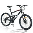 thumbnail image 1 of Full Dual Suspension Mountain Bike 26 Inch 21 Speed Double Disc Brakes Suspension Fork And Rear Shock Aluminum Alloy Frame Outdoor Cycling Bike, 1 of 7