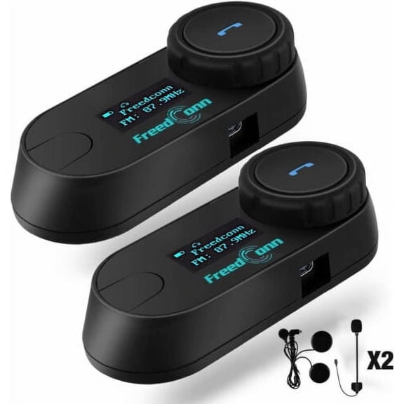Full Duplex Bluetooth Intercom Headset for 2 Football Handball Socctor Referee