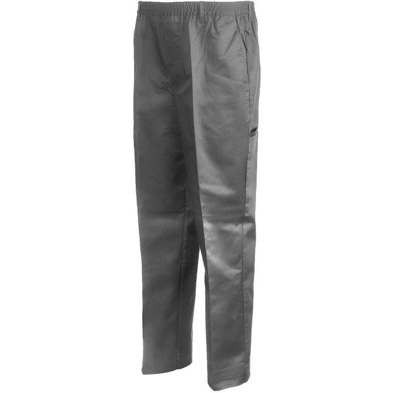 Gray wool pants with elastic band