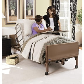 Full Electric Bed Package with Innerspring Mattress and Half Rails