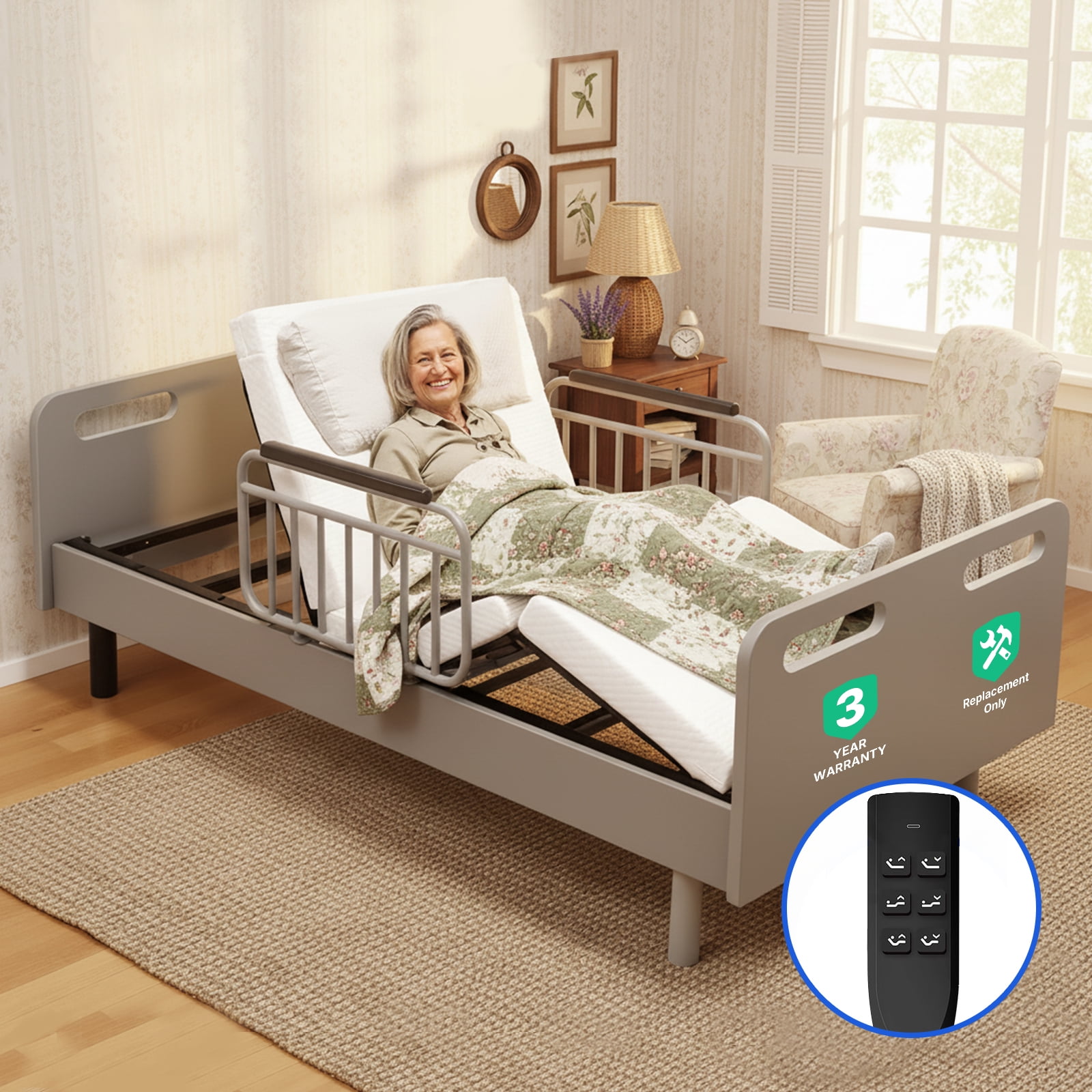 Bed For Elderly Patients, image size:1600x1600