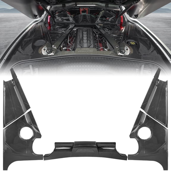 Full Engine Bay Trim Panel Appearance Protect Cover for Corvette C8 Z51 Stingray Z06 Coupe 2020-2025