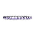 thumbnail image 1 of Full Eternity 3 Cts Amethyst 925 Sterling Silver Stacking Bridal Women Mother's Day Gifts Ring, 1 of 6