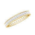 thumbnail image 1 of Full Eternity Ring with Moissanite for Women (D-VS1 Grade, Rosec Jewels), 18K Yellow Gold, US 12.50, 1 of 8