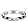 thumbnail image 1 of Full Eternity Stackable Band Cubic Zirconia 925 Sterling Silver Size 11, 1 of 3