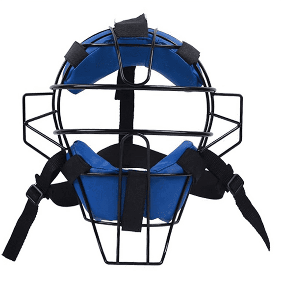 Full-Face Baseball Catcher Mask, Secure Fit Provides Protection and Comfort ,Does Not Obstruct View,Blue