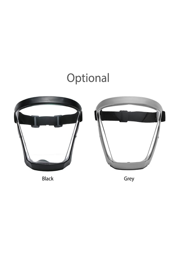 Full Face Clear Protective Face Cover Anti Fog Waterproof Windproof Breathable Safety Face Built-in Anti PM2.5 Filter For Work Cleaning Cycle