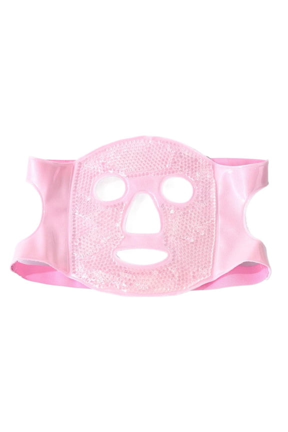 Full Face Cooling Mask with Adjustable Straps for and Cold Therapy, Soft Polyester Fiber Design for Soothing Relief