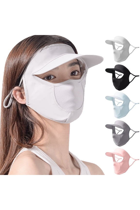 Full Face Cover Sunscreen Face Veil UV Protection Sun Shield Face Cover for Women Girls Summer Hat with Eye Shield